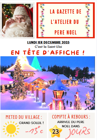 Version 2025 – La Gazette de l’Atelier du Père Noël (version PDF)